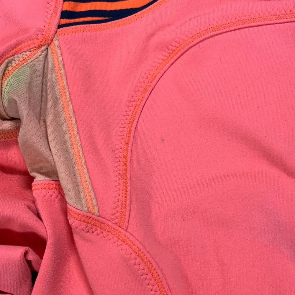Lululemon Forme Jacket Classic Stripe Light Flare Inkwell Womens 6 Yoga Stretch